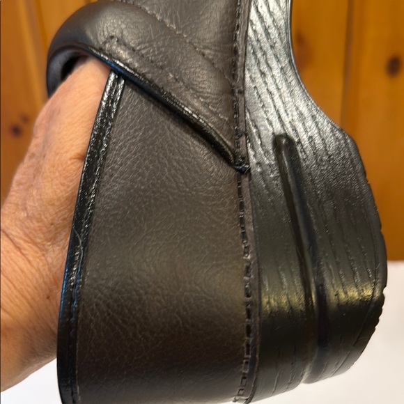 Dansko Dark Brown Leather Clogs - Picture 5 of 9